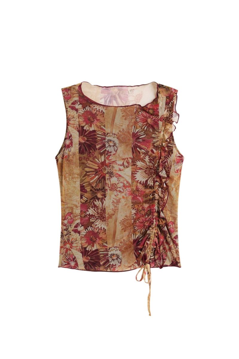 Women's Printed sleeveless t-shirt