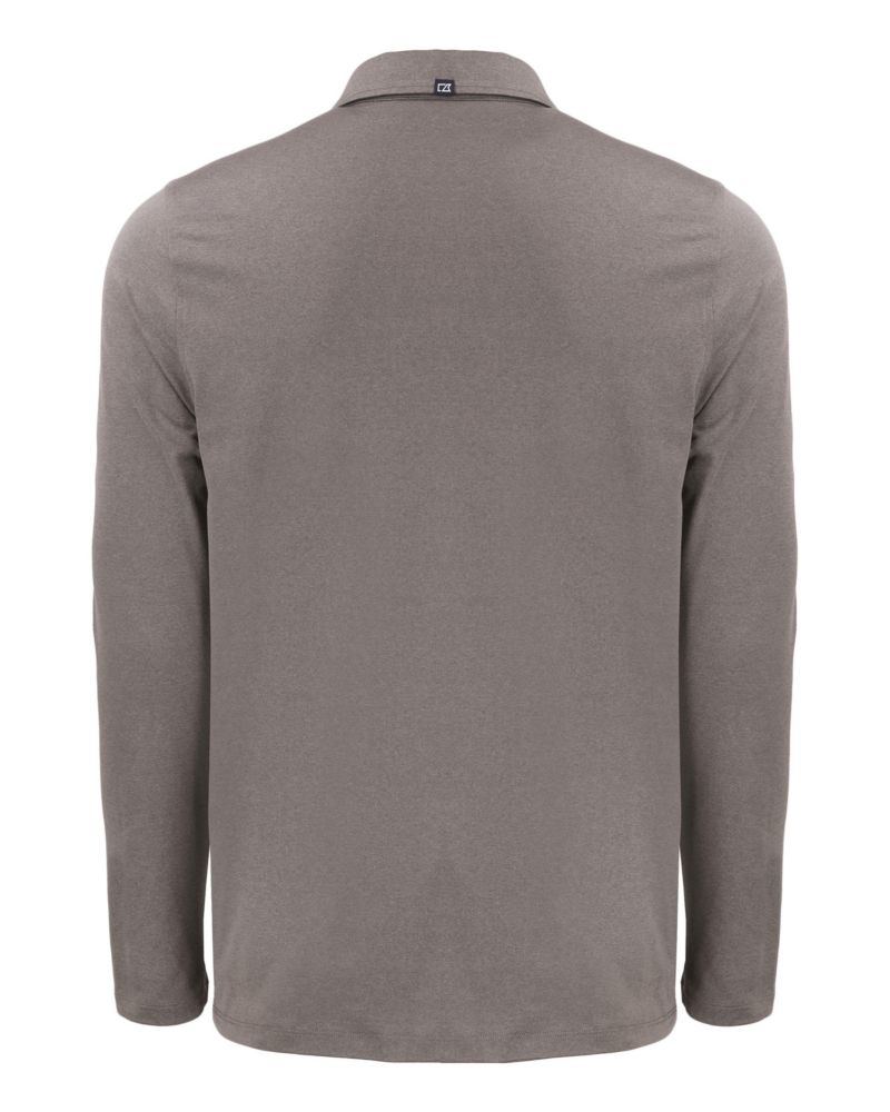 Men's Cutter and Buck Coastline Epic Comfort Recycled Long Sleeve Polo