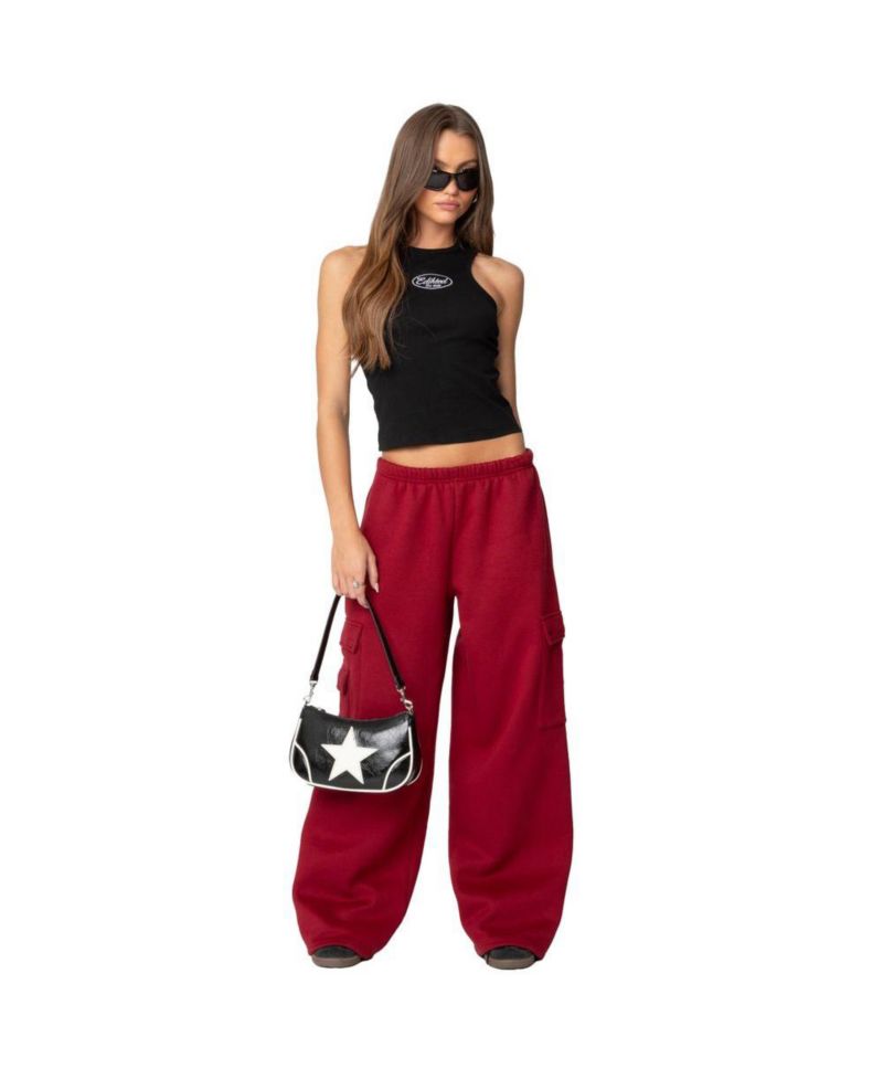 Women's Wide leg cargo sweatpants