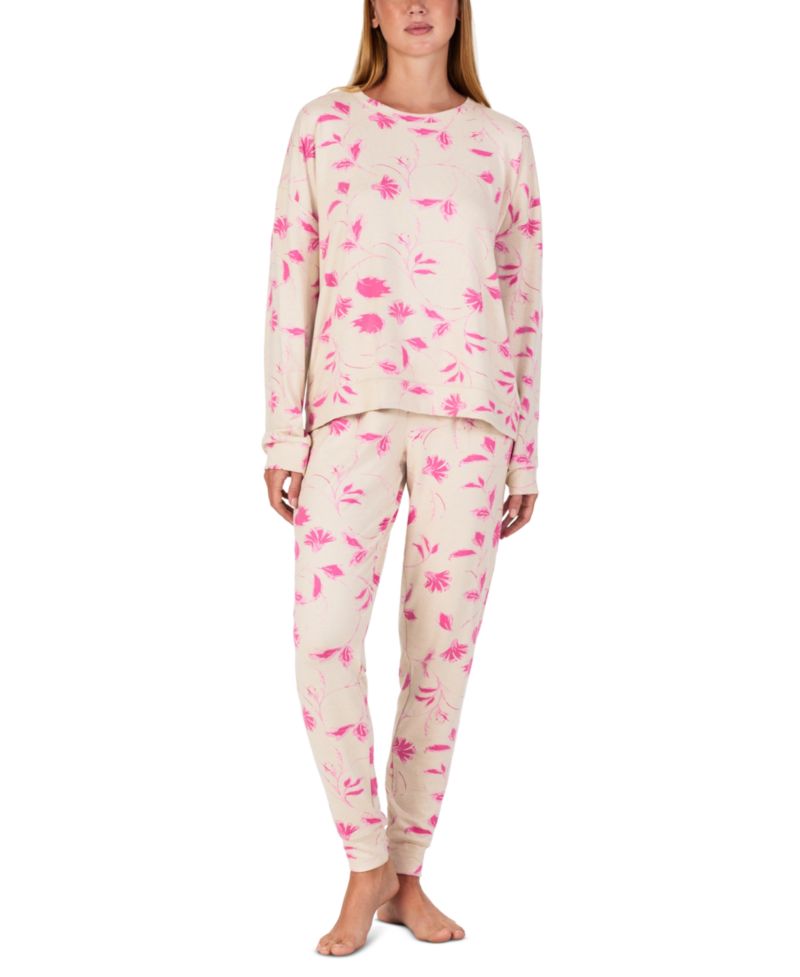 Women's Crewneck Long-Sleeve Sweater-Knit Top and Pants, 2-Piece Set