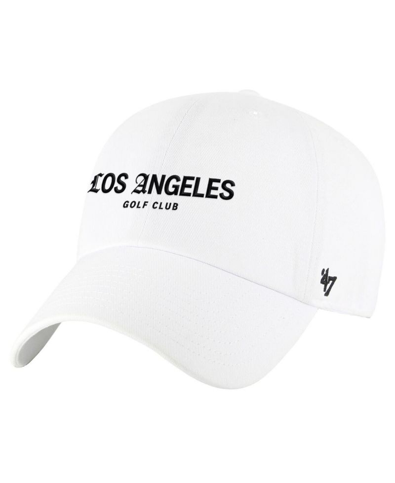 Men's White TGL Los Angeles Golf Club Script Clean Up Adjustable Hat