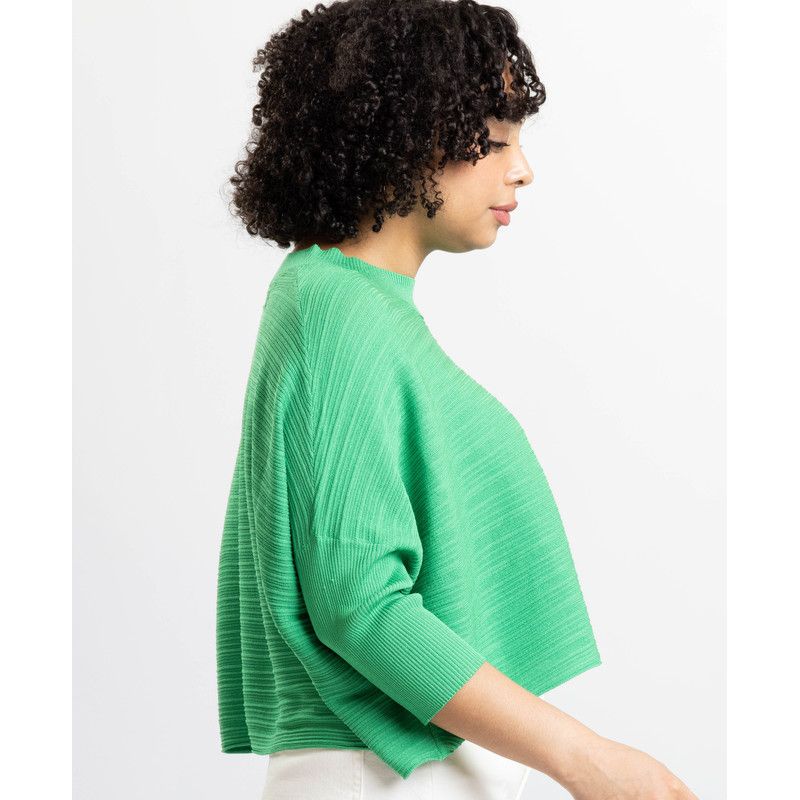 Women's Brooklyn Lightweight Textured Cropped Sweater