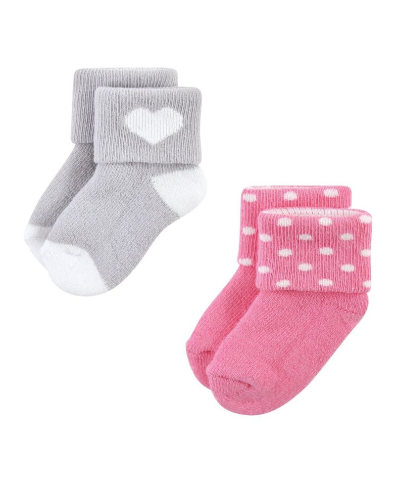 Baby Girls Hudson Grow With Me Socks 12pk