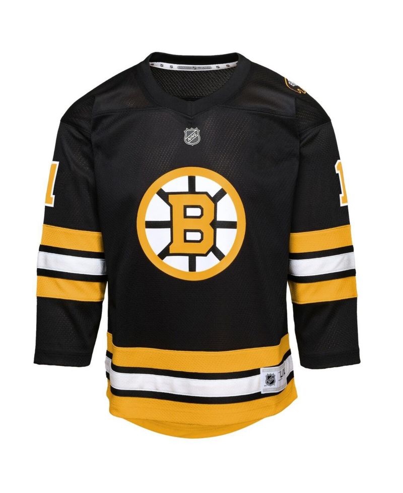 Big Boys and Girls Jeremy Swayman Black Boston Bruins Home Replica Jersey