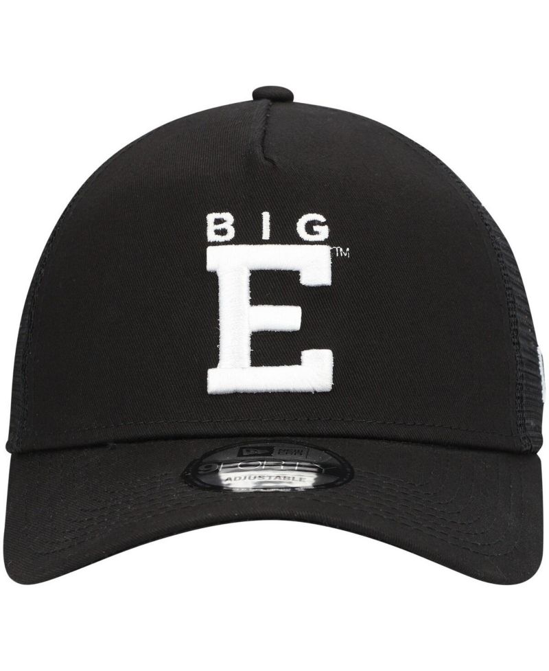 Men's Black Dale Earnhardt Big E Legends 9FORTY A-Frame Trucker Snapback Hat