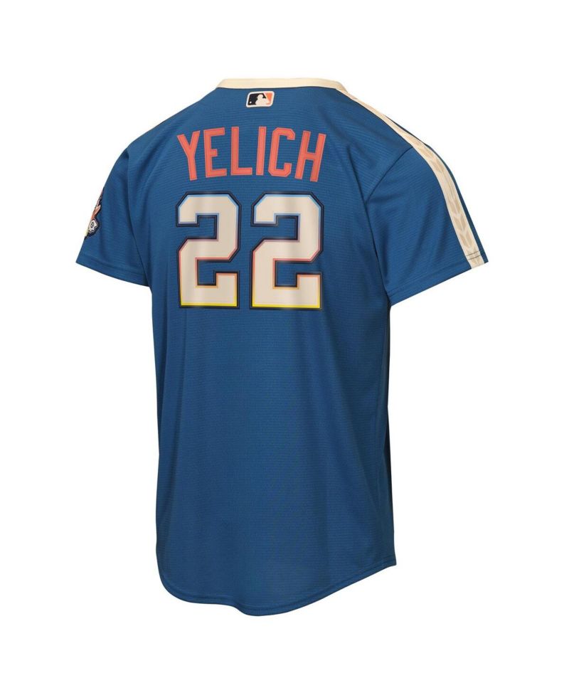 Big Boys and Girls Christian Yelich Gray Milwaukee Brewers 2026 City Connect Stadium Jersey