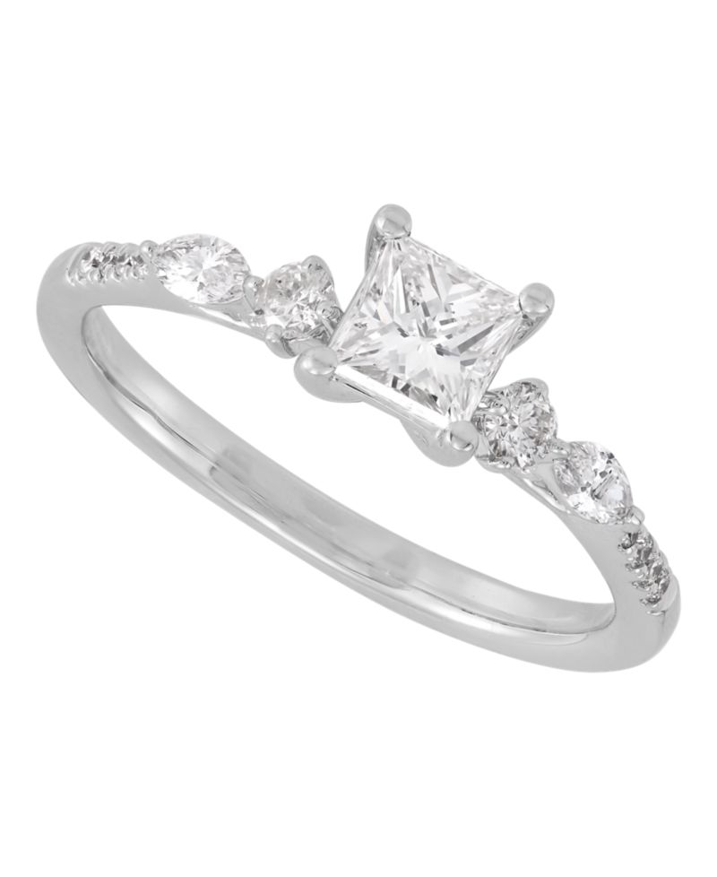 Macy's Diamond Engagement Ring (3/4 ct. t.w.) in 14k White Gold