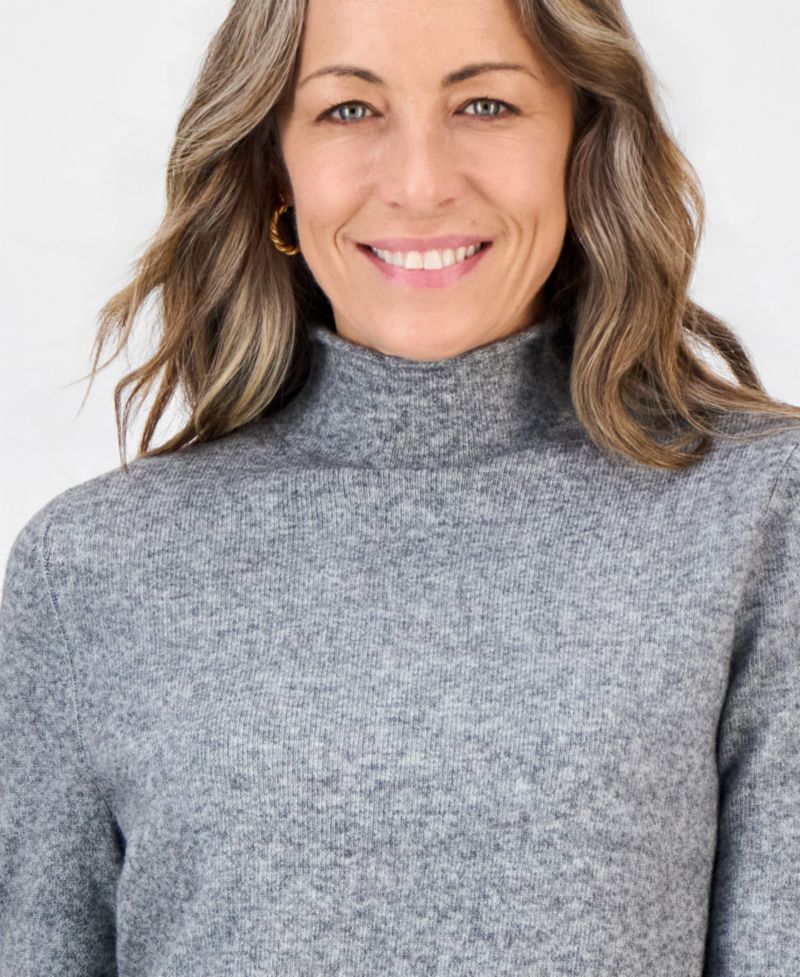Petite Mock Neck Luxsoft Sweater