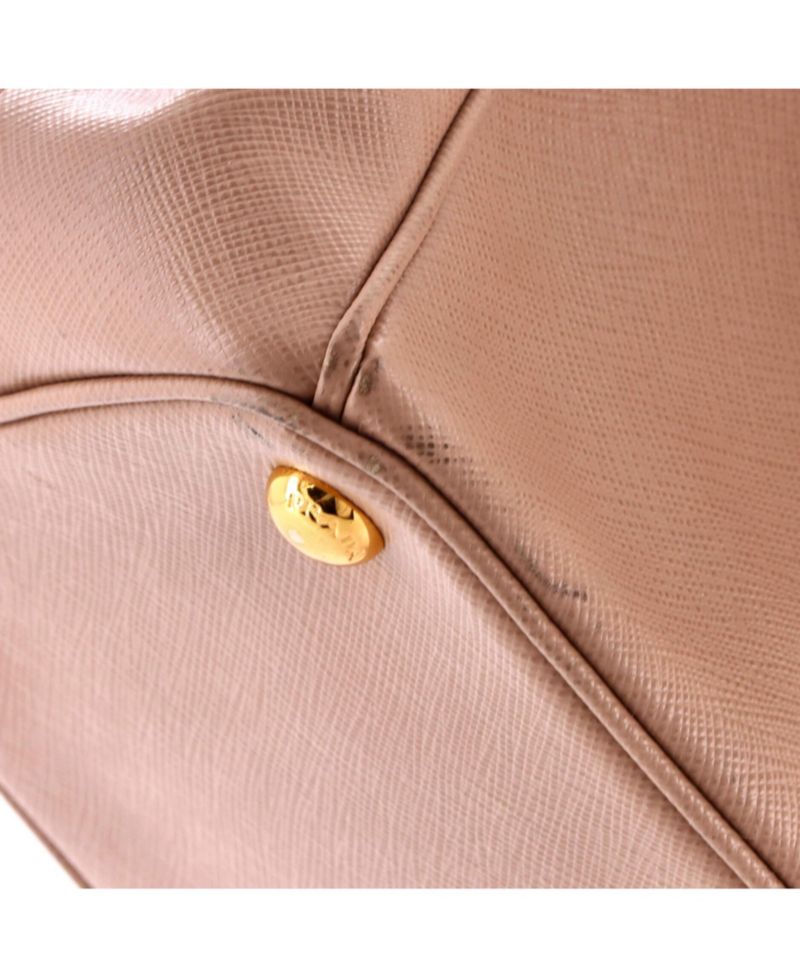 Medium Double Zip Lux Tote Saffiano Leather