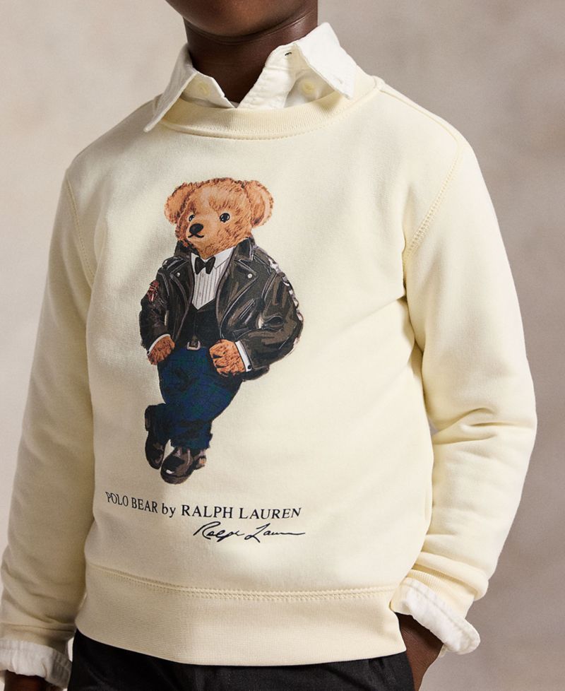 Toddler Boys' 2T-7 Polo Bear Fleece Sweatshirt
