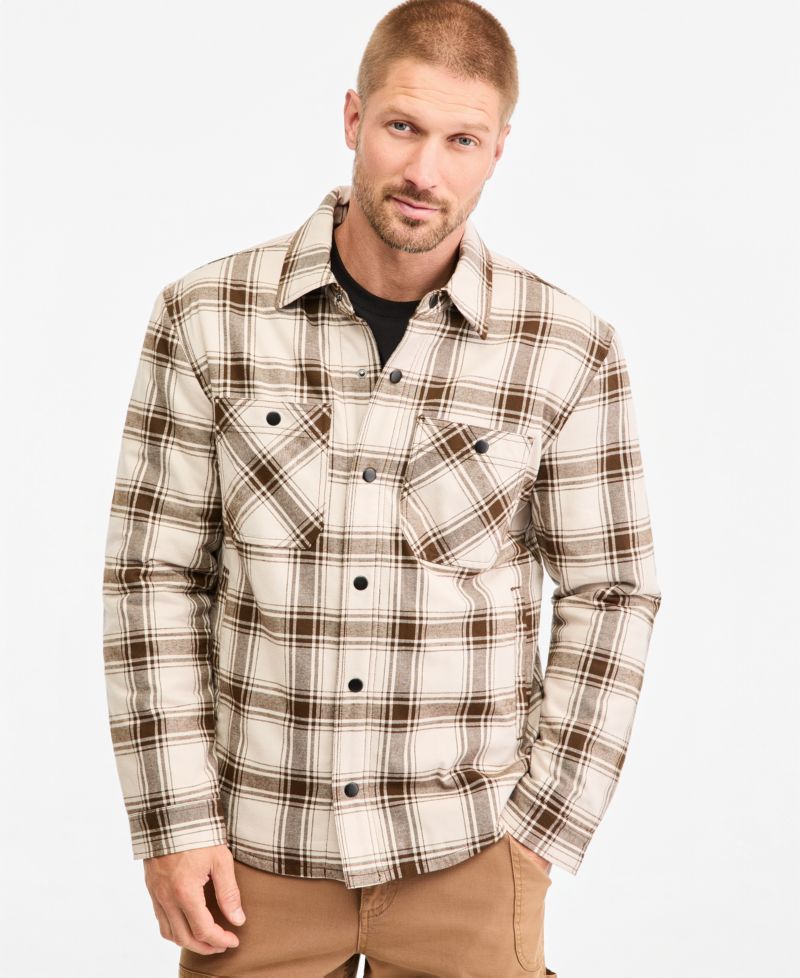 Men's Park Plaid Long-Sleeve Shacket