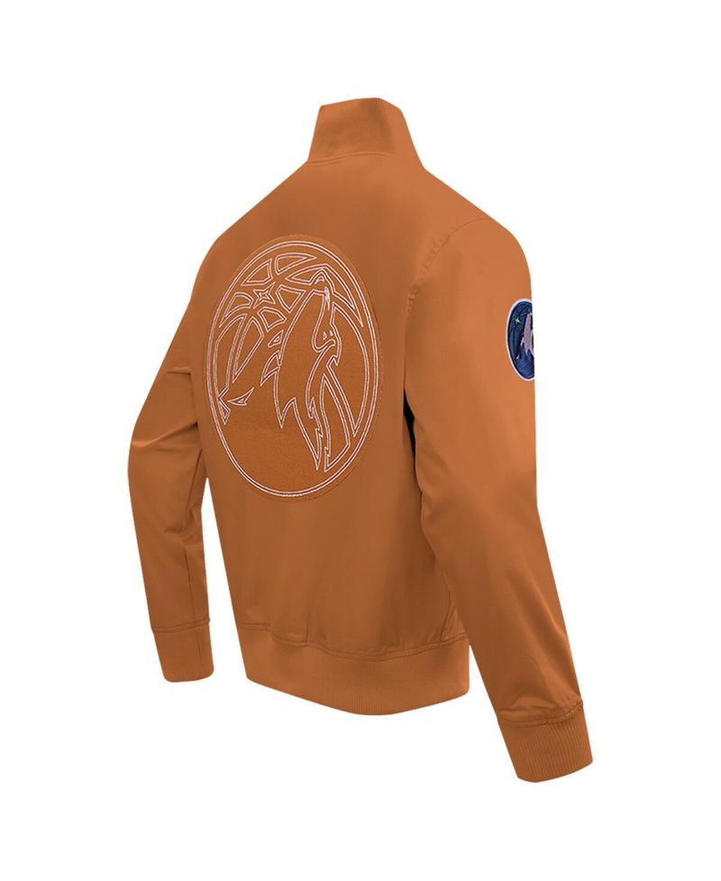 Men's Brown Minnesota Timberwolves Paint The City Full-Zip Jacket