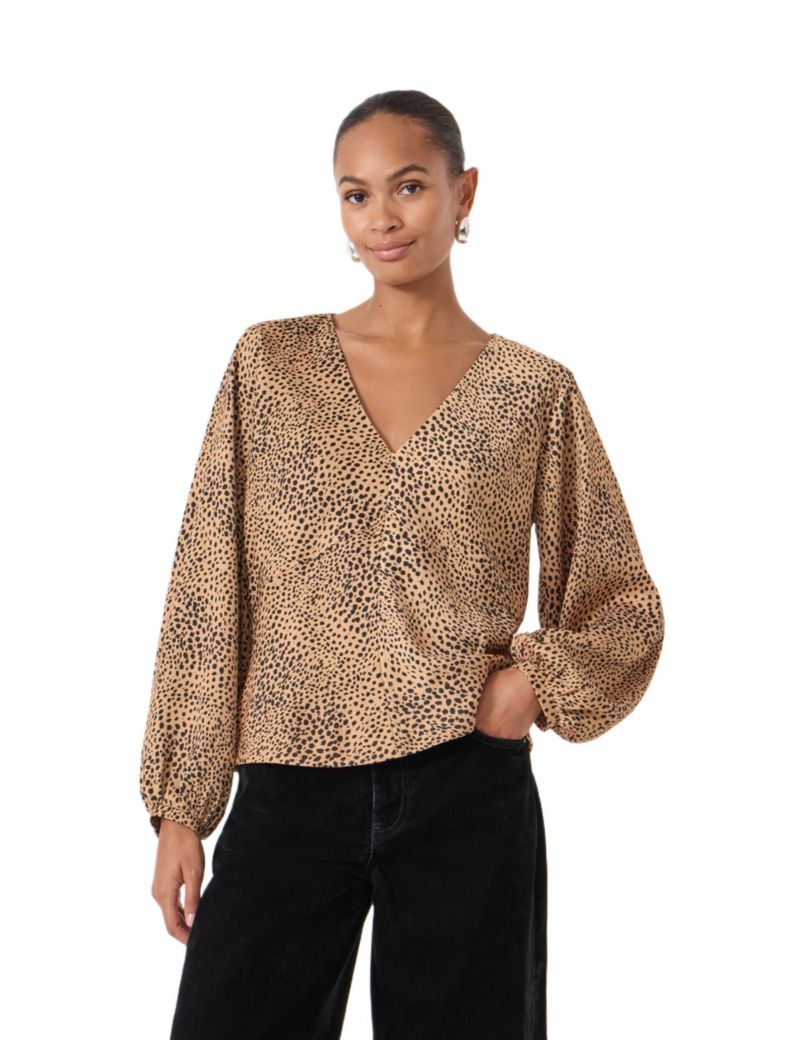 Women's Grace Satin Long Sleeve Top