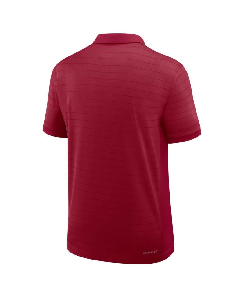 Men's Cardinal Stanford Cardinal 2025 Early Season Coaches Sideline Victory Stripe Performance Polo Shirt