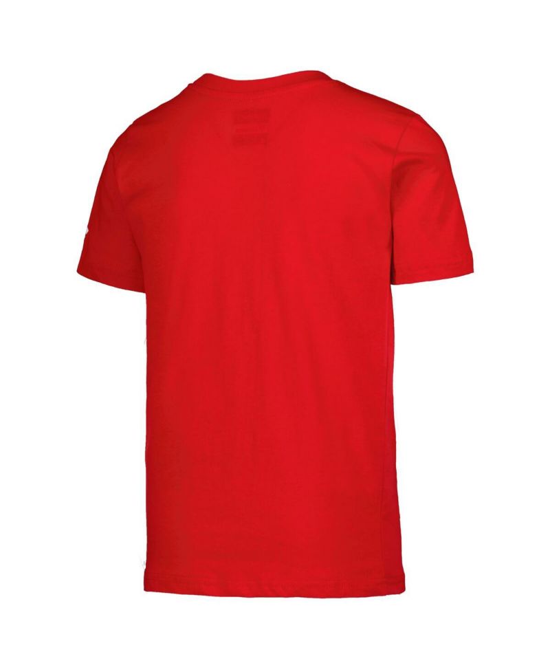 Big Boys and Girls Red Chicago Blackhawks Authentic Pro Wordmark T-Shirt