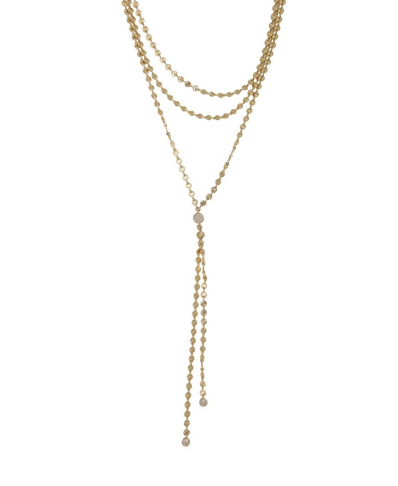 Fancy Multi-Chain Lariat Necklace