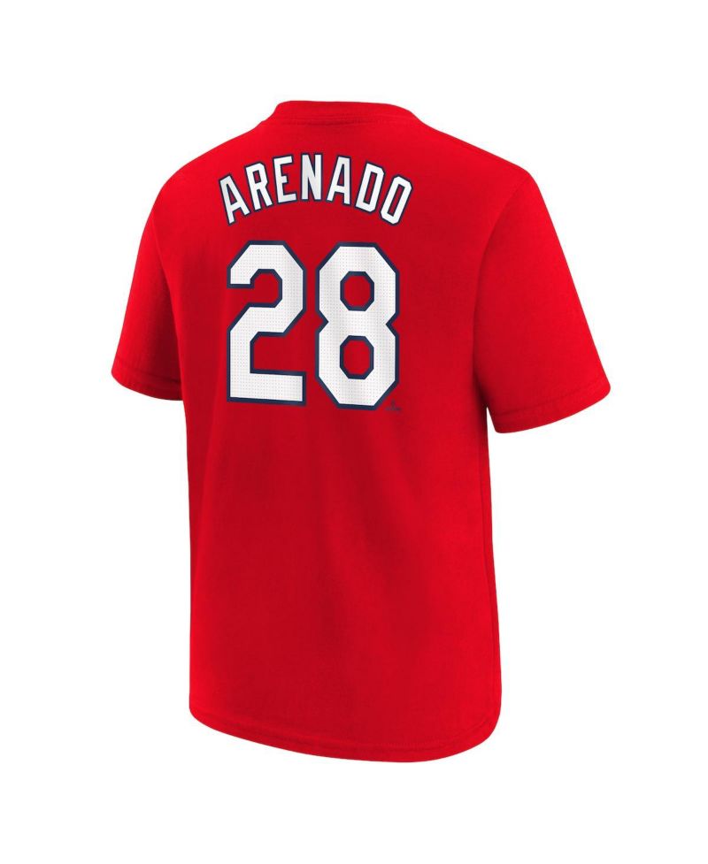 Big Boys and Girls Nolan Arenado Red St. Louis Cardinals 2024 City Connect Name & Number T-Shirt