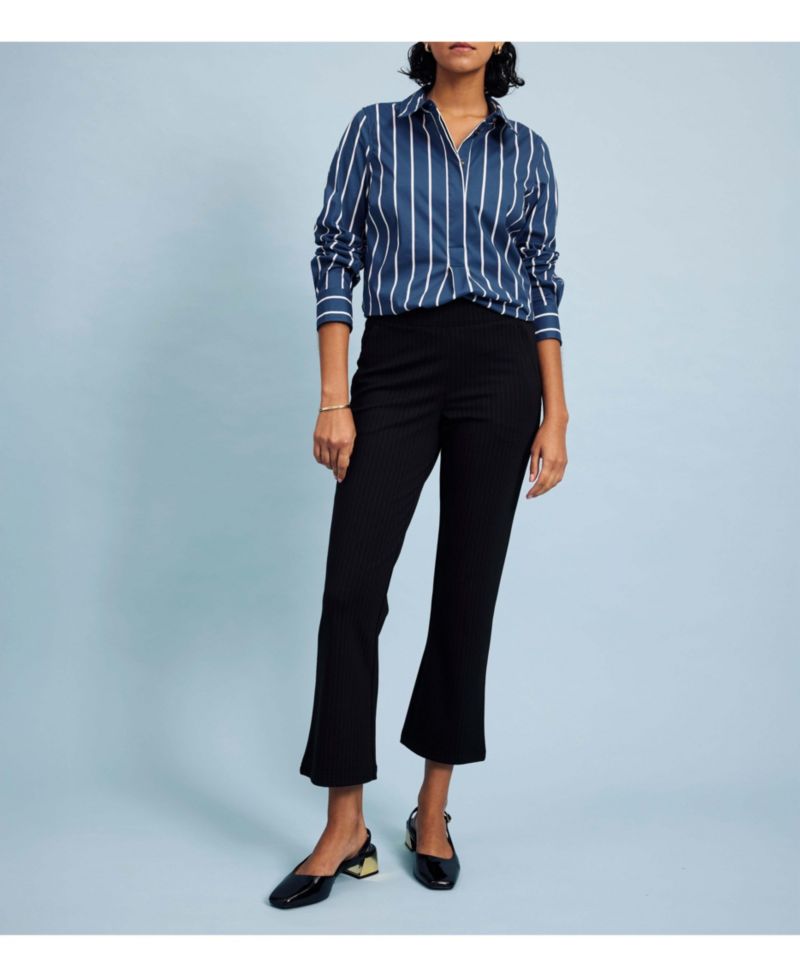 Plus Size Popover Stretch Poplin Shirt Classic Fit