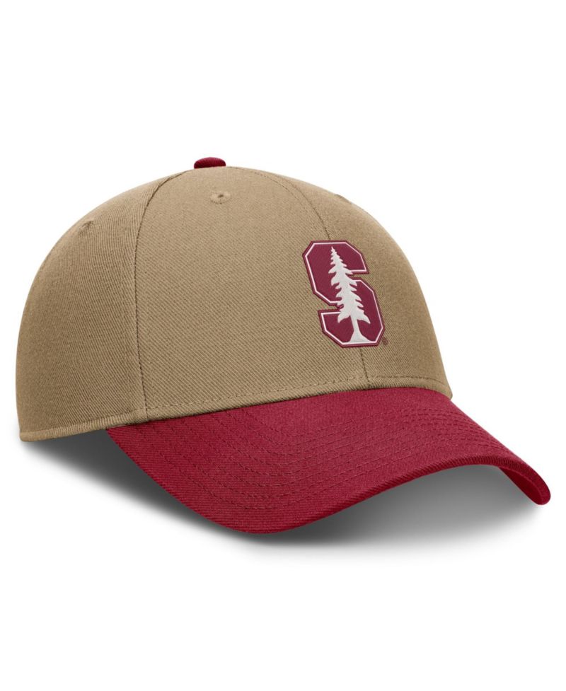 Men's and Women's Beige/Cardinal Stanford Cardinal Primetime Rise Dri-FIT Adjustable Hat