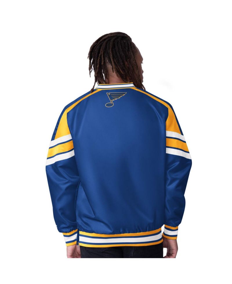Men's Blue St. Louis Blues Reliever V-Neck Pullover Jacket