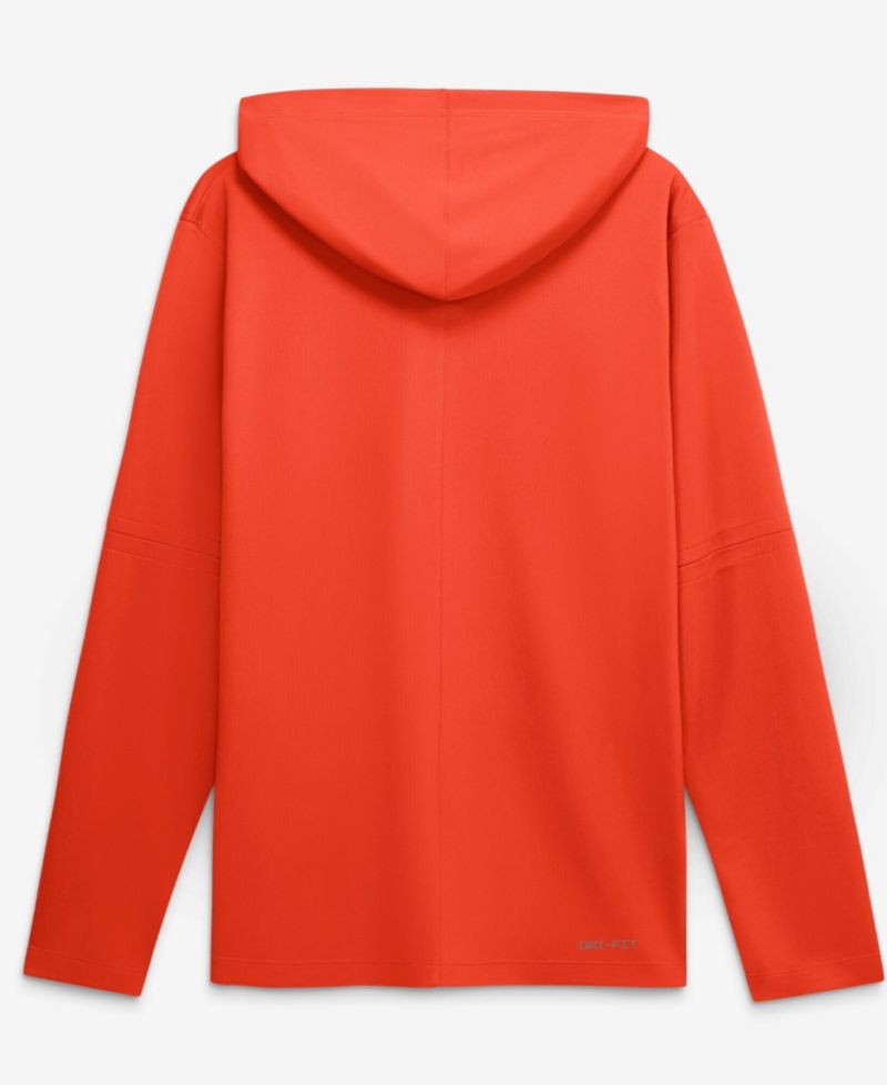 Men's Orange Auburn Tigers 2026 Sideline Lightweight Dri-FIT Long Sleeve Hooded Sweatshirt