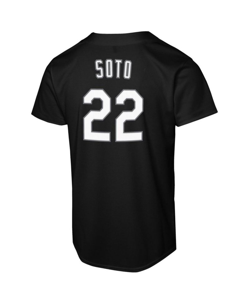 Big Boys and Girls Juan Soto Black New York Mets Lights Out Replica Player Jersey