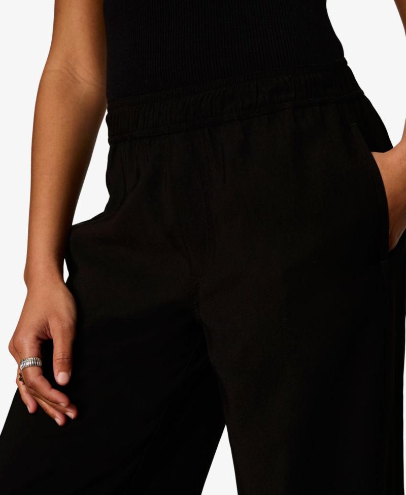 Petite Micro Wide-Leg Balloon Pants