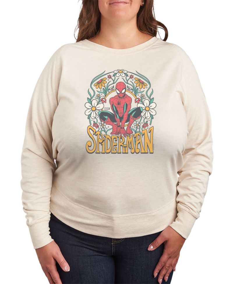 Plus Size Marvel Spider-Man Graphic Pullover T-Shirt