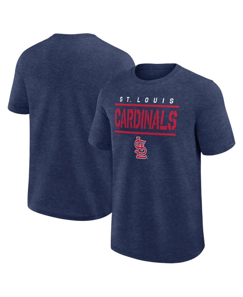 Men's Heather Navy St. Louis Cardinals Top Notch T-Shirt
