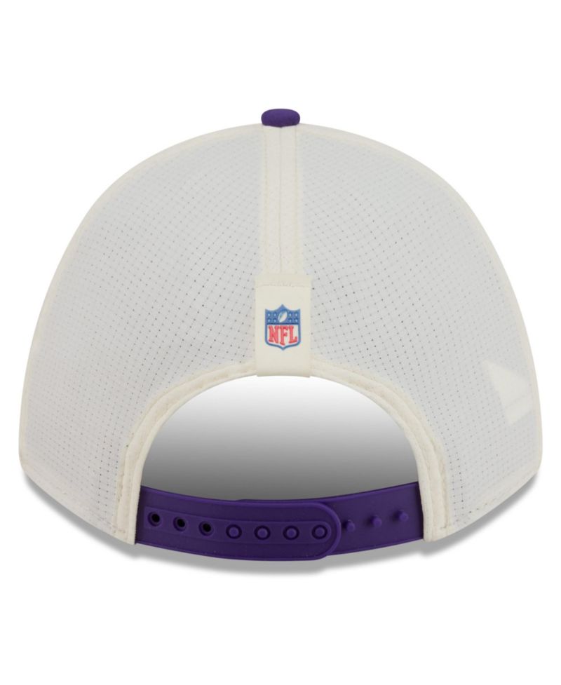 Big Boys and Girls Cream/Purple Minnesota Vikings 2026 Training Camp 9FORTY M-Crown Adjustable Hat