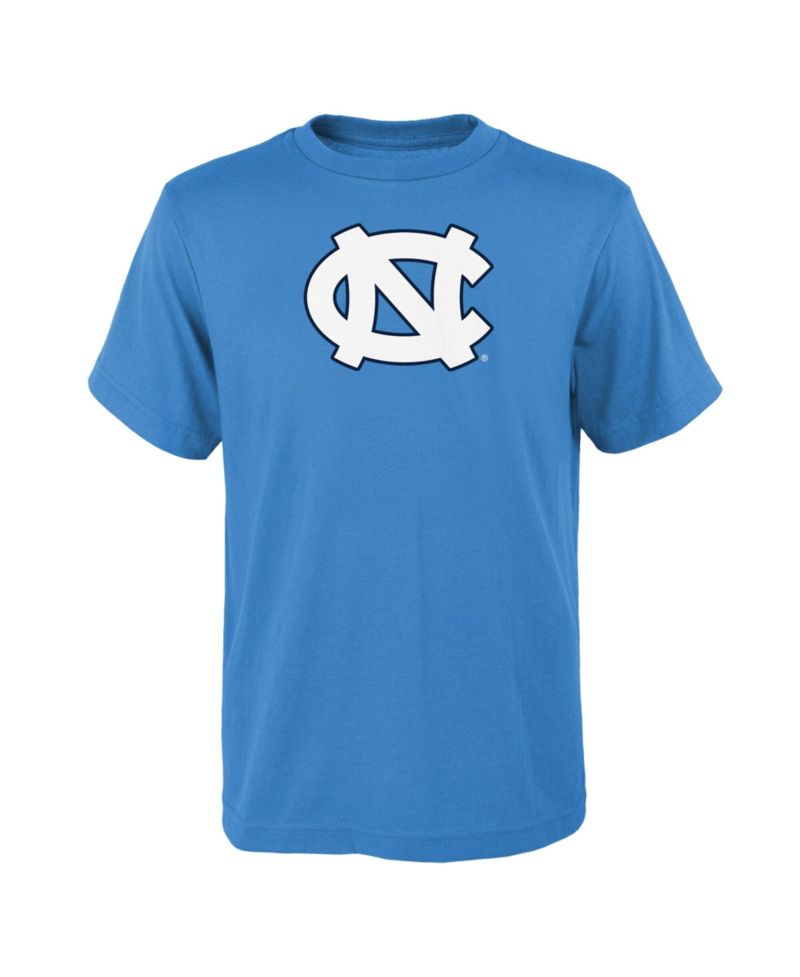 Big Boys and Girls Carolina Blue North Carolina Tar Heels Primary Logo T-Shirt