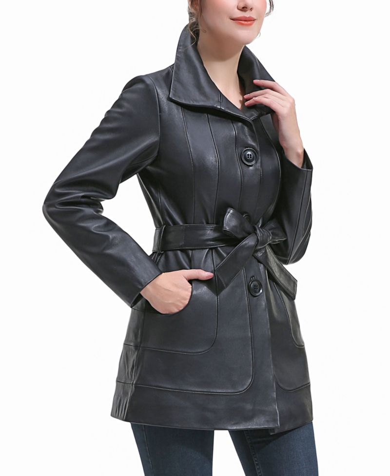 Women's Erika Leather Coat