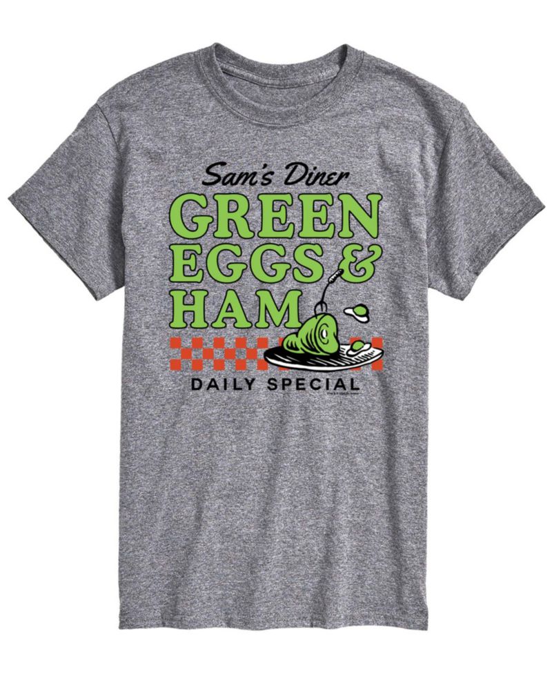 Men's Dr. Seuss Green Eggs Ham Diner Short-Sleeve Graphic T-Shirt