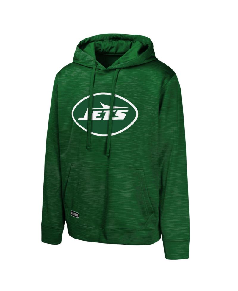Men's Green New York Jets Streak Fleece Pullover Hoodie
