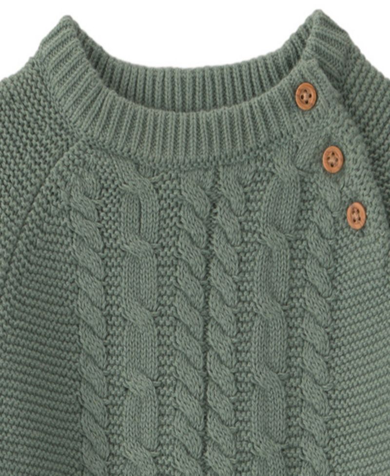 Baby Boys' or Baby Girls' Cable-Knit Long-Sleeve Top and Pants, 2-Piece Set
