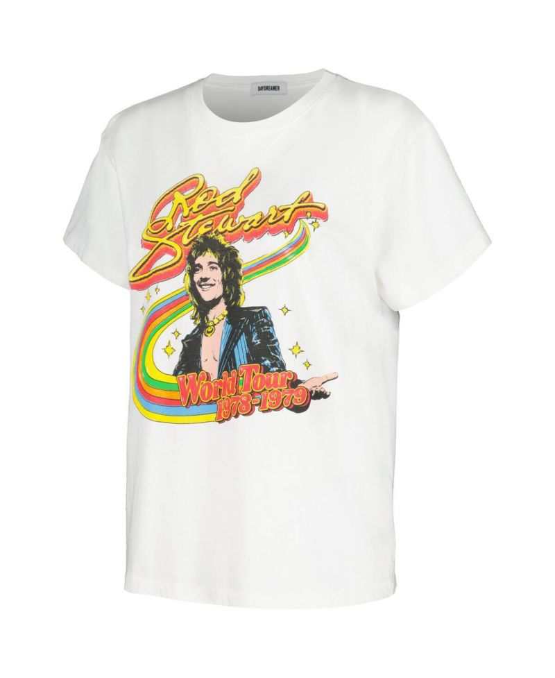 Women's White Rod Stewart 1978/79 World Tour Graphic T-Shirt