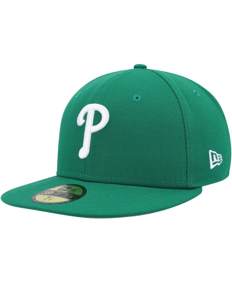 Men's Kelly Green Philadelphia Phillies White Logo 59FIFTY Fitted Hat