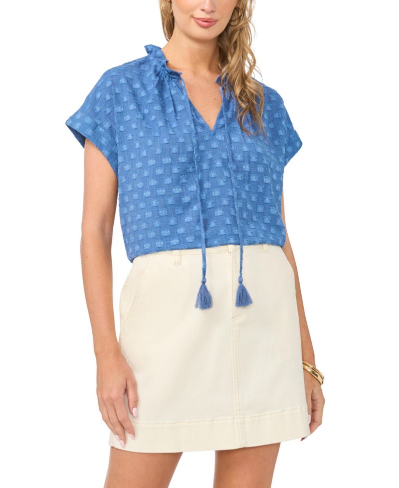Women's V-Neck Short-Sleeve Top