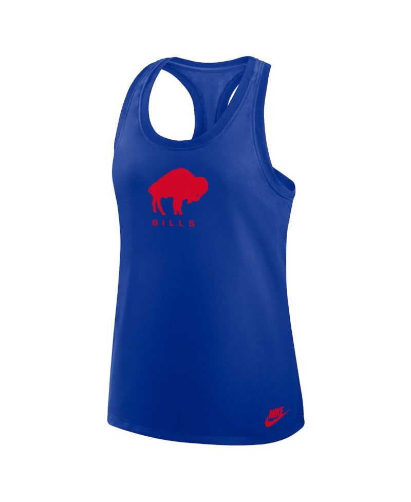 Women's Royal Buffalo Bills Hurry Up Tri-Blend Dri-FIT Tank Top