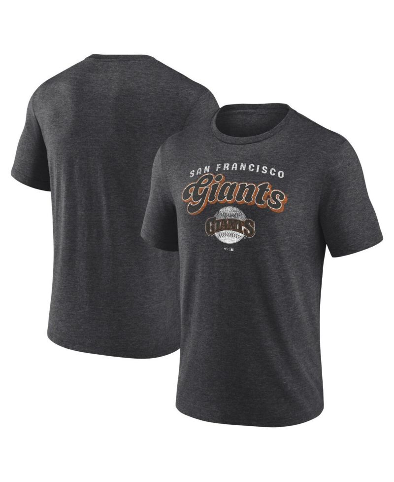Men's Charcoal San Francisco Giants Wonderment Tri-Blend T-Shirt