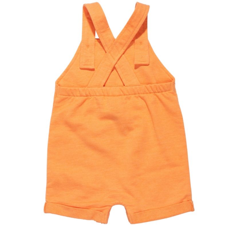 Baby Boys Tigger French Terry Short Overalls T-Shirt and Hat 3 Piece Outfit Set
