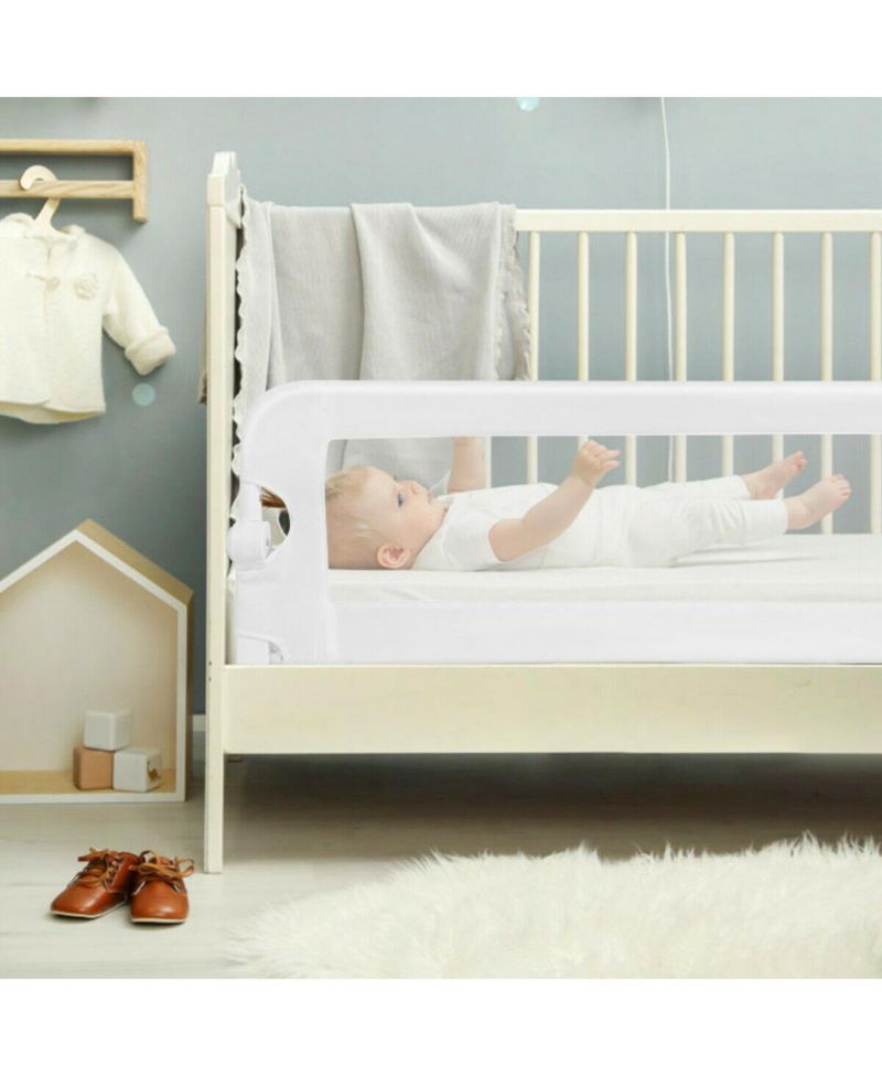 Extra Long Foldable Bed Guard Rail for Children, Easy to Install and Store