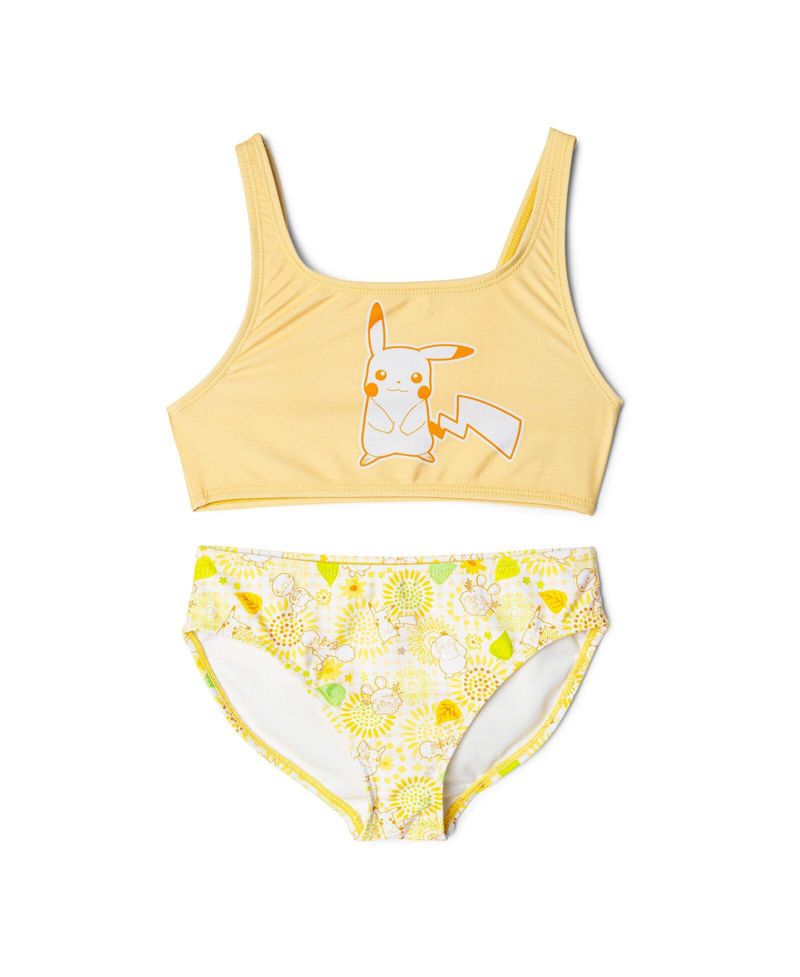 Girls Pikachu 2-Piece Swimwear Bikini Set UPF 50+