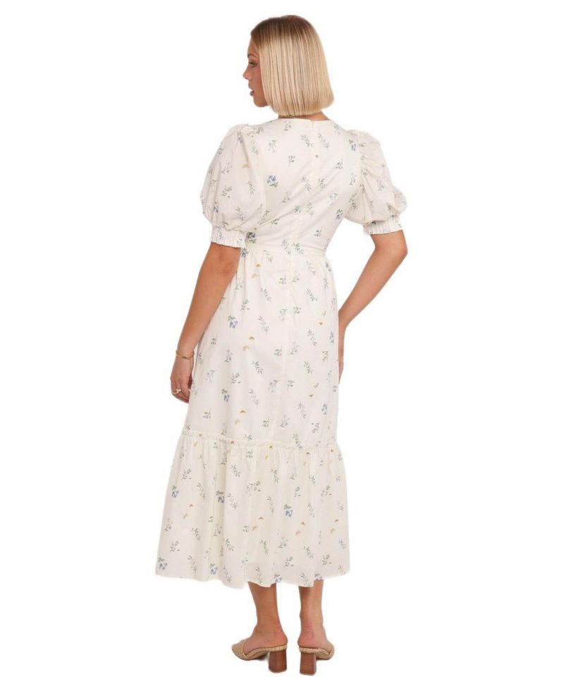 Women's Steele Puff Sleeve Midi Dress