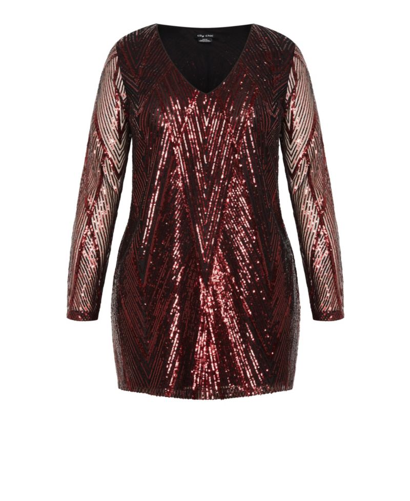 Plus Size Micah Sequin Dress