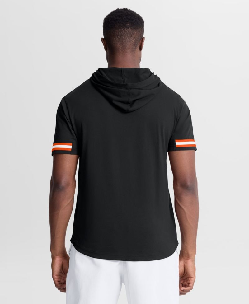 Men's Black Baltimore Orioles Optimal Play Hooded T-Shirt