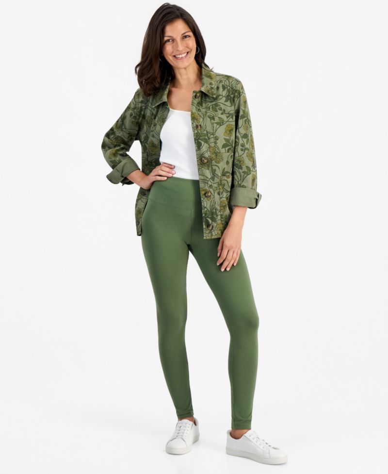 Petite High-Rise Basic Leggings