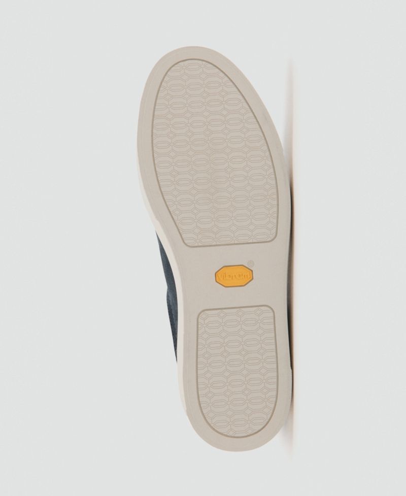 Men's Vibram Sole Suede Leather Slip-On Sneakers