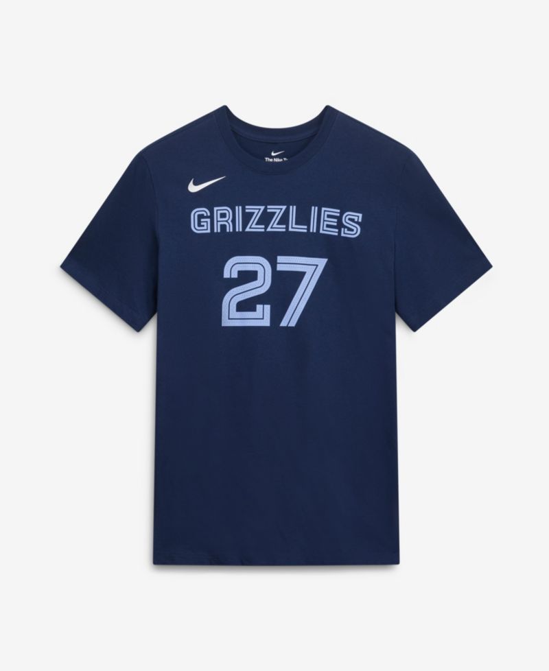 Men's and Women's Cameron Boozer Navy Memphis Grizzlies Icon Edition Name & Number T-Shirt