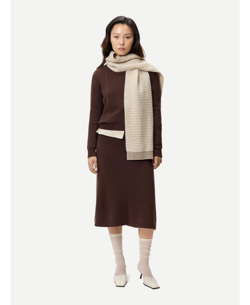 Women's Cropped Crewneck Cashmere Sweater